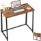 Petit bureau pliant rustique Noyer