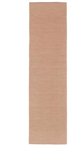 RugVista Handloom Flat Teppich, 80 x 300 cm, Rosa