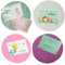Papierdrachen 4 Pinnwand Tafeln mit 6 Postkarten - Kinderzimmerdeko aus Filz zum Aufhängen - Selbstklebende Wanddeko inkl. 12 Pins - Motivationssprüche - Meerjungfrau - Set 1