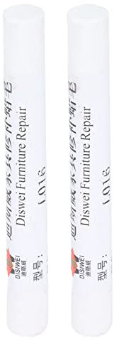 2pcs Furniture Paint Repair Crayon, Furniture Paint Floor Repair Crayon Scratch Patch Paint Pen Wood Composite Repair Material (Weiß)