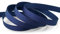 finemark 3 m x 10 mm STOFFBAND Matt ohne Draht DUNKELBLAU Nachtblau 624 Blau Dekoband mit Webkante Geschenkband Stoffband Tischdeko Hochzeit Ostern Schleifenband Visco Taftband TAFT