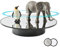 DXIA Drehteller Elektrisch 25cm 8kg, Motorisierte Drehbarer Display-Ständer, 360 Grad Elektrisch Drehbarer Drehteller, für Fotografie-Produkte, Display, Schmuck, 3D-Modelle, Kuchen und Sammlerstücke