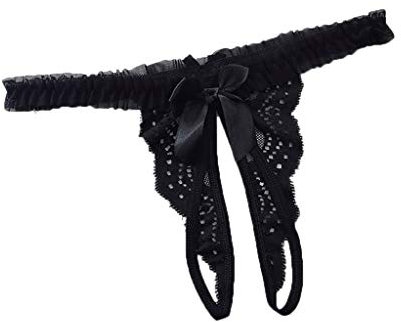 Zilosconcy String Tanga Damen Spitze Damenunterwäsche Briefs Reizvoller Thong Höschen Spitze Hosen, Thong Frauen Sexy Dessous Für Netz