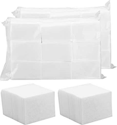 1000 Pièces Carré Lingettes à Ongles, Ongles Vernis Tampon, Cellulose en Coton, Non Pelucheux Ongles Gel Vernis Dissolvant Lingettes, Nail Art Wipes pour Vernis à Ongles
