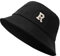 TRABIG Fischerhut Herren Reine Baumwolle, Bucket Hat Unisex Faltbar mit 3D-Buchstabenmuster, Anglerhut Schlapphut Sonnenhut für Outdoor Strand Camping