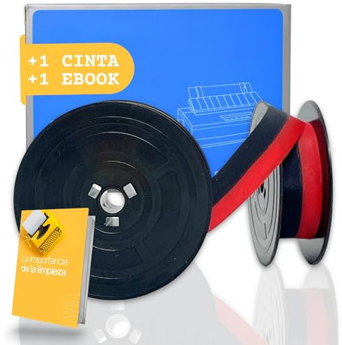 Schreibmaschinenband, 1 Stück, 3 m, kompatibel mit Olivetti aus hochfestem Nylon 66, 1,4 cm breit und 13 mm x 10 ml dick