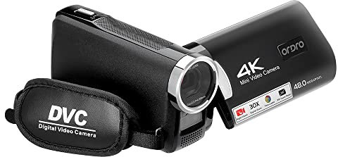 ORDRO AC2 Camcorder 4K/1080p 60FPS Video Camera with Infrared Night Vision, Remote Control, 2 Batteries