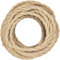 10 Meters 2 Core Rope Twisted Electric Light Cord,Vintage Braided Flex Cable Fabric Electrical Wire for DIY Pendant Lamp Industrial Lighting Appliances (TwTisted Hemp Rope)