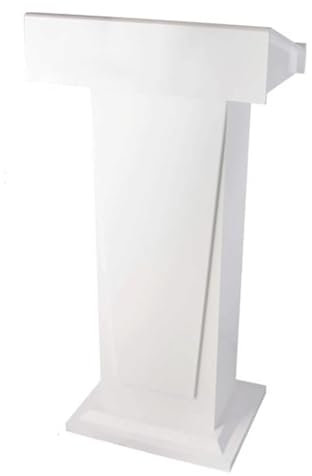 Roedax Rednerpult Rednerpulte, bodenstehend, mit offenem Stauraum, Lehrerpodien, Holz-Empfangspult, 58 x 43 x 117 cm, Konferenztisch, Podiumsständer Mode