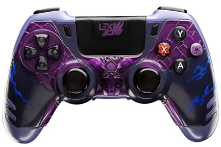Lexip x Tsume - Manette Sasuke - Naruto Shippuden - Connection sans-fil 2.4GHz via USB dongle - 4 palettes programmables - Port audio jack 3.5mm
