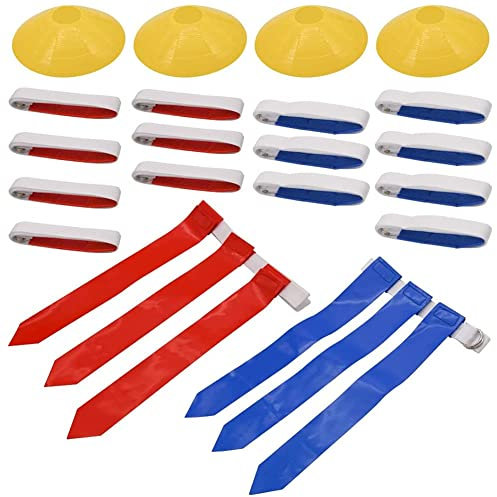 asdfs Flag Football Set, 14 Player Flag Football GüRtel und Flags Set, GüRtel für Kinder oder Erwachsene Flag Football Spieler