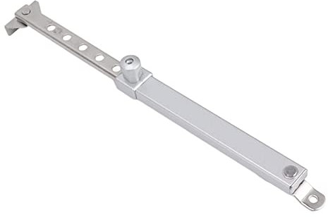 10in Casement Window Stay, Hinge External Push Open Brace Stainless Steel Security Locks Latches Telescoping Wind Windproof Support Lock Type 02 Aluminum Alloy Safety Fitting for