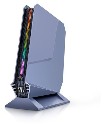 KingnovyPC Mini Gaming PC with Graphics Card, i9-12900H 4060 8G Mini Computer 32GB DDR5 Ram 1TB SSD Mini PC RGB Lights Desktop PC 4K HDMI Type-C Triple Display Small PC, WiFi6