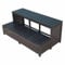 CANADIAN SPA CO. Pool Treppe Pool Stufen, 85 cm, Trittstufen für eckige Whirl Pools und Hot Tubs, Randmöbel-Kollektion, aus Kunststoff in Holz und Rattan Optik, rutschfest und wetterfest