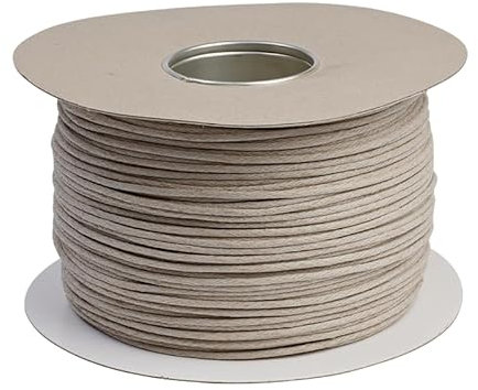 Black Barn Upholstery Supplies Braided Paper Piping Cord 4mm / 50m Length