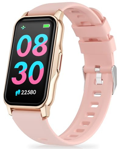 Fitness Tracker with 24/7 Heart Rate, Sleep Blood Oxygen Blood Pressure, 120+ Sports Modes, Step Calorie Counter Pedometer Health Activity Trackers IP68 Waterproof SmartWatches for Women Men