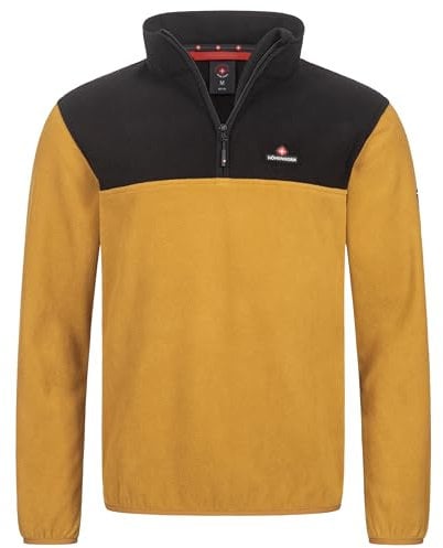 Höhenhorn Skyja Herren Fleece Pullover Senfgelb/Schwarz Gr. 3XL