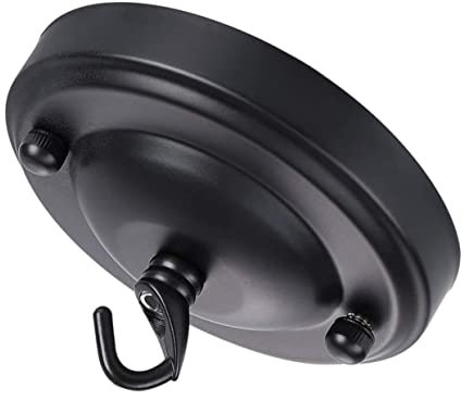 UKCOCO Retro Deckenplatte Mit Baldachin Und Robustem Deckenhaken Für Kronleuchter Lampenhalterung Dekorativer Hängehaken Für Wohnzimmer Bar Und Restaurantbeleuchtung