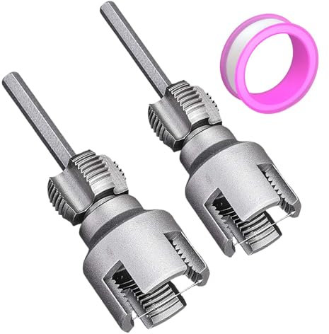 2-Teiliges Integriertes Innen- Und Außenrohrgewindewerkzeug, 1,83 Und 2,89cm, 2,3 Und 3,38cm Matrizen, 2 in 1 Rohrgewindeschneider, PVC-Gewindeschneidset, Wasserrohr öffner Für Sanitärprojekte