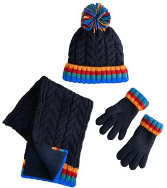 NEXT Jungen Mütze, Schal und Handschuhe, 3er-Set