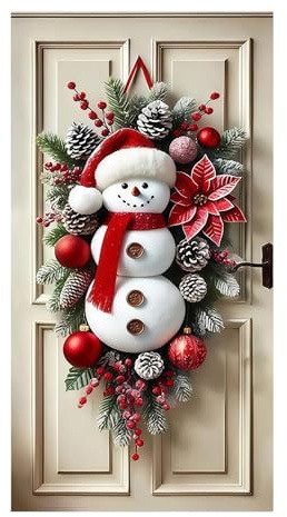 Riesige -Aufsteller – Weihnachts-Türschmuck, Winterurlaub-Emblem, Türdeko zum Aufhängen, wetterfest, Familiendesign | Für die Party