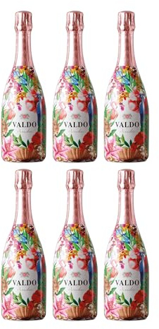 Valdo Paradise Rosé Spumante Brut Schaumwein Italien inkl. FeinWert E-Book (6 x 0.75 l)