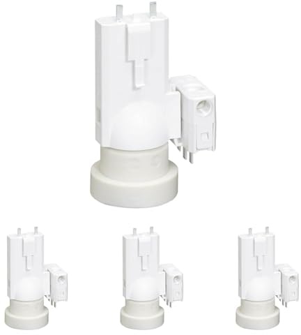 Legrand - Douille provisoire - fiche DCL détachable, Blanc (Lot de 4)
