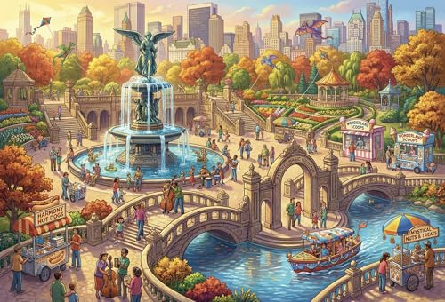 New York Central Park Puzzle 1000 Teile, Entspannendes Spiel