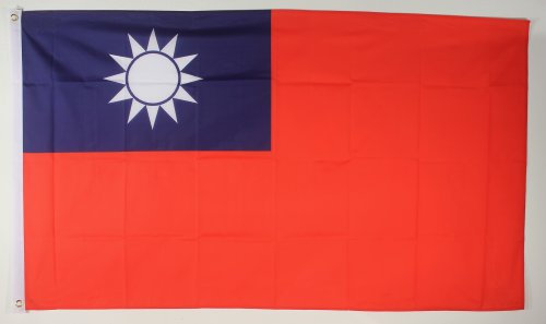 Buddel-Bini Flagge Fahne ca. 90x150 cm : Taiwan Nationalflagge Nationalfahne