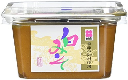 Shinjyo Shiro Miso – Helle Miso-Suppenpaste aus Japan – Ideal zum Kochen von Misosuppe oder zum Würzen von Dressings & leichten Marinaden – 2 x 300 g
