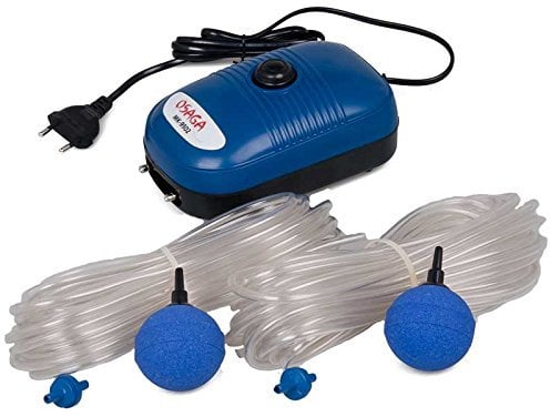 Osaga MK-Serie Teich- und Aquariumbelüfter - Set mit regelbarer Luftpumpe, komplett Set (Set MK-9502)