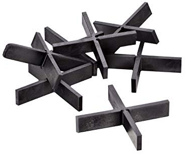 Gartenwelt Riegelsberger Premium Fugenkreuze 3 mm Bauhöhe 20 mm für Fliesen Keramikplatten Made in Germany 100 Stück