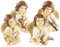 infactory Weihnachtsengel Figur: Deko-Weihnachtsengel mit Musikinstrumenten im 4er-Set (Weihnachtsengel Deko Figuren, Engel Deko-Figuren, Weihnachten)