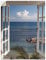 ARTland Wanddeko Wandtattoo selbstklebende Vinylfolie Fensterblick Fenster Strand Meer Maritim Palmen Ozean T9II