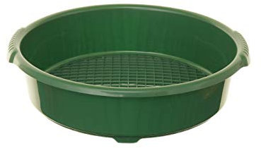 Whitefurze Set of 2 Strong Durable Large Plastic Garden Sieve Riddle Green