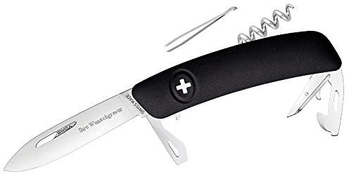 SWIZA Schweizer Messer D03 schwarz, mit persönlicher Gravur