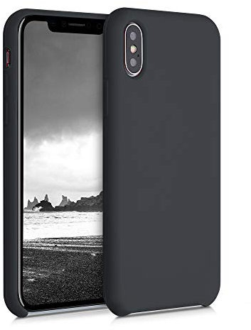 kwmobile Case Compatible with Apple iPhone X Case - TPU Silicone Phone Cover with Soft Finish - Black