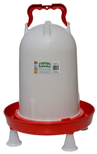 Supa Deluxe Heavy Duty Large Poultry Water Drinker, 12 Litre Premium Quality, Made in the UK