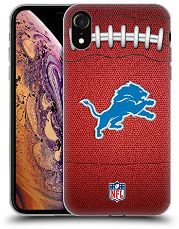 Head Case Designs Licenciado Oficialmente NFL Fútbol Detroit Lions Gráficos Caso Funda de Gel Suave Compatible con Apple iPhone XR