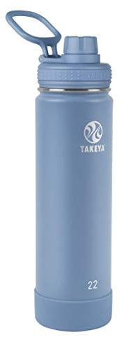 TAKEYA Actives - Borraccia termica in acciaio inox con beccuccio, 623,7 g, qualità premium, Bluestone