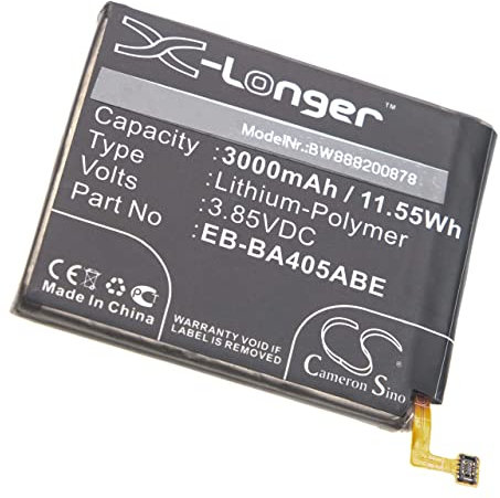 vhbw Akku kompatibel mit Samsung Galaxy SM-A405FN/DS, A40, SM-A405FM/DS, A40 2019 Handy Smartphone Telefon (3000 mAh, 3,85 V, Li-Polymer)