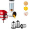 Slicer Shredder Attachment for KitchenAid Stand Mixer,Cheese Grater Attachment for KitchenAid Stand Mixer, Food Processor with 3 Blades by Hozodo