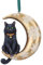 Nemesis Now Lisa Parker Moon Black Cat Hanging Ornament Decoration 9cm, Resin, Lisa Parker Hanging Ornament, Black Cat Giftware, Cast in the Finest Resin, Expertly Hand-Painted