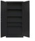 Schrank & Stuhl Sicherheitsschrank | Feuerschutzschrank | Dokumentenschrank 195x95x55, Schwarz