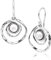 925 Sterling Silber Tropfen Ohrringe freie Form mit einem frischen Wasser Perle, Antik-Finish Hebel zurück, hypoallergen, Nickel-und bleifrei, Artisan Handcrafted Designer Sammlung, Made in Israel