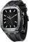 CZKE Para Apple Watch 44/45mm Mod Kit Accesorios, Correa de Silicona de Repuesto Compatible con IWatch SE/4/5/6/7 Series Black Case (Color : Black, Size : 44MM FOR 6/5/4/SE)