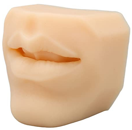 Modèle de Bouche en Silicone, Modèle en Silicone Souple Réutilisable, Piercing Parties du Corps, Modèle de Perçage des Lèvres pour L'affichage de Bijoux et la Pratique du Perçage