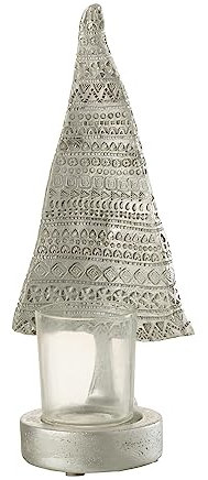 J-Line Kerzenhalter Weihnachtsbaum Poly Silber Large