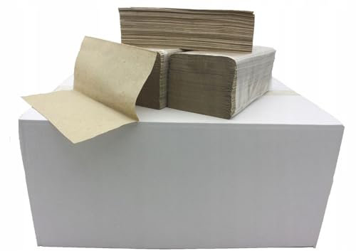 4000-8000 Papierhandtücher 1lagig Hand-Tuch-Papier in Natur Einmalhandtücher Falthandtücher ZZ-Falz 25x23cm Grau (4000)