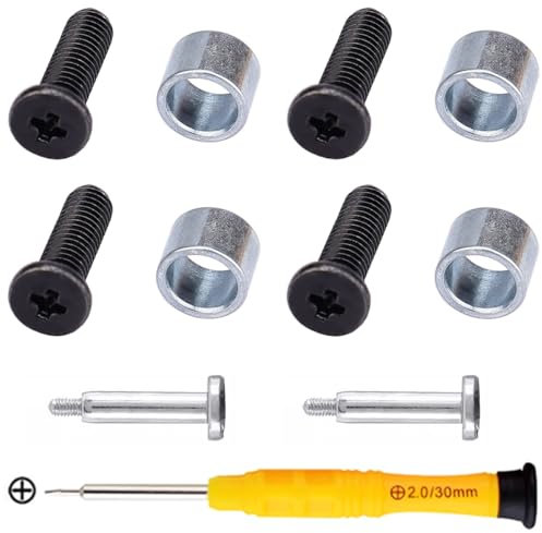 ZHUROUPU for PS5 SSD Screw Replacement for PS5 Console, for PS5 SSD Screw and Ring repair kit Console Solid State Drive with screwdriver tool (11 Pcs)